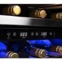 electriQ 51 Bottle Capacity Full Range Dual Zone Freestanding Wine Cooler - Black