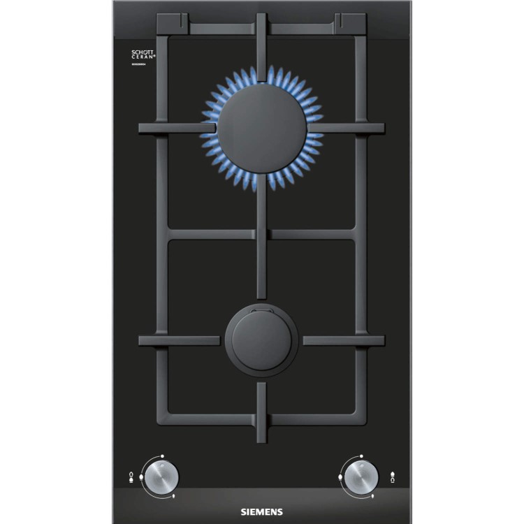 Siemens ER326BB70E 30cm Two Burner Domino Gas Hob Black