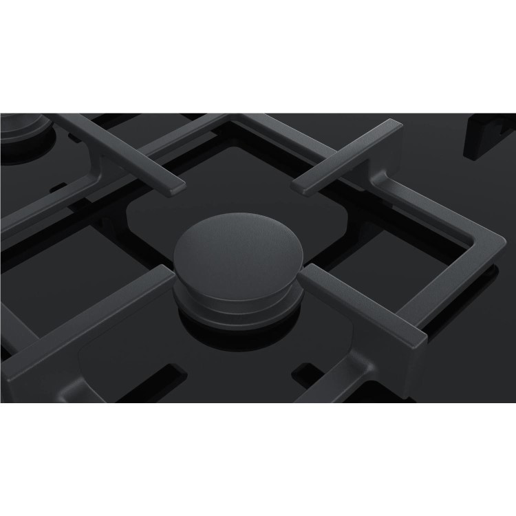 Siemens ER6A6PD70 iQ700 60cm Four Burner Gas-on-glass Hob - Black