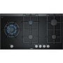 GRADE A1 - Siemens ER9A6SD70 iQ700 90cm Five Burner Gas-on-glass Hob - Black