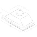 ERA-LUX-BLK-80 Elica Deluxe 74cm Canopy Cooker Hood - Black