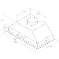 Elica Deluxe 54cm Canopy Cooker Hood - Stainless Steel
