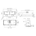 Elica Deluxe 54cm Canopy Cooker Hood - Stainless Steel