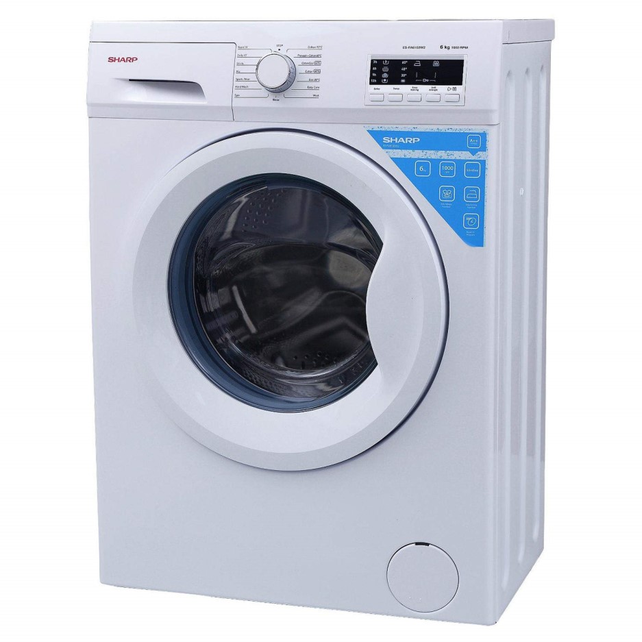 Sharp ESFA6122W2 6kg 1200rpm Freestanding Washing Machine White