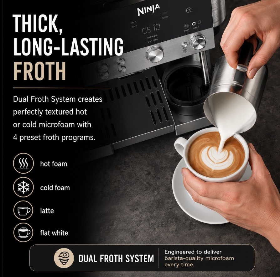 Make all your cafe favourites at home using one versatile machine.