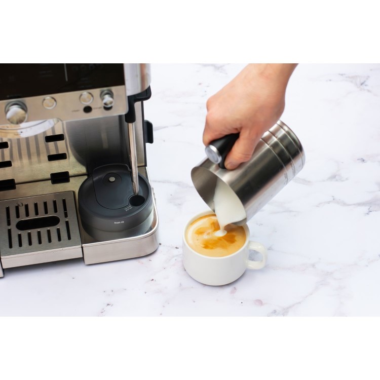 Ninja ES601UK Luxe Café Premier – 3-in-1 Bean-to-Cup Espresso Machine with Integrated Grinder & Milk Frother
