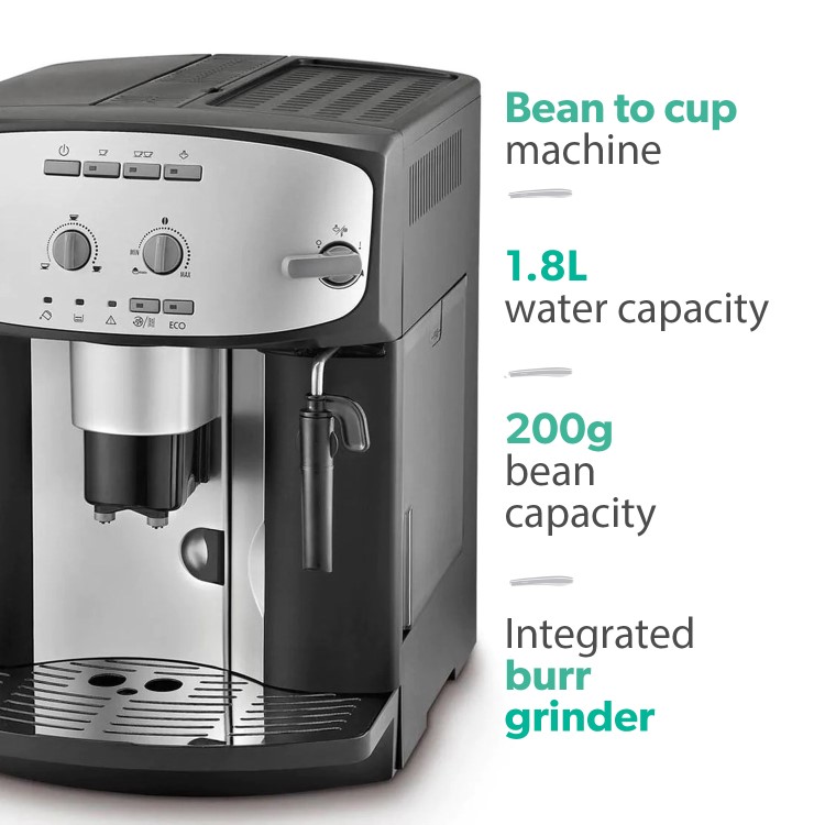 Refurbished Delonghi ESAM2800.SB 15 Bar Caffe Corso Bean To Cup Coffee Machine