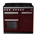 ESDL100DFPBOR/CM1 Rangemaster Estel Deluxe 100cm Dual Fuel Range Cooker - Bordeaux + Chrome