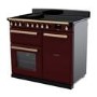 Rangemaster Estel Deluxe 100cm Induction Range Cooker - Bordeaux + Brass