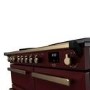 Rangemaster Estel Deluxe 100cm Induction Range Cooker - Bordeaux + Brass