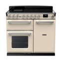 ESDL100EIPPCR/CM1 Rangemaster Estel Deluxe 100cm Induction Range Cooker - Pale Cream + Chrome