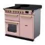 Rangemaster Estel Deluxe 100cm Induction Range Cooker - Pale Pink + Brass