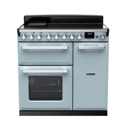 Rangemaster Estel Deluxe 90cm Induction Range Cooker - Misty Blue ...