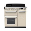 ESDL90EIPPCR/CM1 Rangemaster Estel Deluxe 90cm Induction Range Cooker - Pale Cream + Chrome