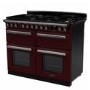 Rangemaster Estel Deluxe 110cm Dual Fuel Range Cooker - Bordeaux + Chrome