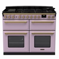 Rangemaster Estel Deluxe 110cm Dual Fuel Range Cooker - Heather + Brass