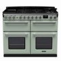 Rangemaster Estel Deluxe 110cm Dual Fuel Range Cooker - Mint + Chrome
