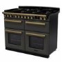 Rangemaster Estel Deluxe 110cm Dual Fuel Range Cooker - Slate + Brass