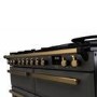 Rangemaster Estel Deluxe 110cm Dual Fuel Range Cooker - Slate + Brass