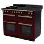 Rangemaster Estel Deluxe 110cm Induction Range Cooker - Bordeaux + Brass