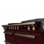 Rangemaster Estel Deluxe 110cm Induction Range Cooker - Bordeaux + Brass