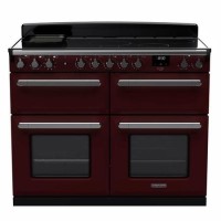 Rangemaster Estel Deluxe 110cm Induction Range Cooker - Bordeaux + Chrome Rangemaster Estel Deluxe 110cm Induction Range Cooker - Bordeaux + Chrome