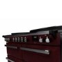 Rangemaster Estel Deluxe 110cm Induction Range Cooker - Bordeaux + Chrome