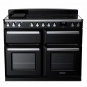 ESDLB110EIPGBL/CM1 Rangemaster Estel Deluxe 110cm Induction Range Cooker - Gloss Black + Chrome
