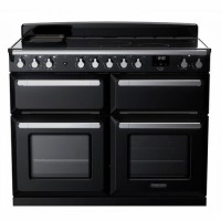 Rangemaster Estel Deluxe 110cm Induction Range Cooker - Gloss Black + Chrome Rangemaster Estel Deluxe 110cm Induction Range Cooker - Gloss Black + Chrome