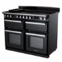 Rangemaster Estel Deluxe 110cm Induction Range Cooker - Gloss Black + Chrome