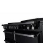 Rangemaster Estel Deluxe 110cm Induction Range Cooker - Gloss Black + Chrome