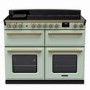 Rangemaster Estel Deluxe 110cm Induction Range Cooker - Mint + Brass
