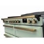 Rangemaster Estel Deluxe 110cm Induction Range Cooker - Mint + Brass