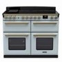 Rangemaster Estel Deluxe 110cm Induction Range Cooker - Misty Blue + Brass