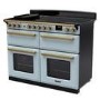 Rangemaster Estel Deluxe 110cm Induction Range Cooker - Misty Blue + Brass