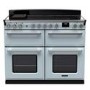 Rangemaster Estel Deluxe 110cm Induction Range Cooker - Misty Blue + Chrome