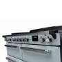 Rangemaster Estel Deluxe 110cm Induction Range Cooker - Misty Blue + Chrome