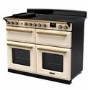 Rangemaster Estel Deluxe 110cm Induction Range Cooker - Pale Cream + Brass