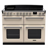 Rangemaster Estel Deluxe 110cm Induction Range Cooker - Pale Cream + Chrome