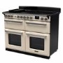 Rangemaster Estel Deluxe 110cm Induction Range Cooker - Pale Cream + Chrome