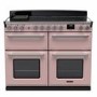 Rangemaster Estel Deluxe 110cm Induction Range Cooker - Pale Pink + Chrome