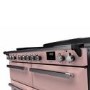 Rangemaster Estel Deluxe 110cm Induction Range Cooker - Pale Pink + Chrome