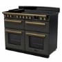 Rangemaster Estel Deluxe 110cm Induction Range Cooker - Slate + Brass