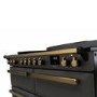 Rangemaster Estel Deluxe 110cm Induction Range Cooker - Slate + Brass