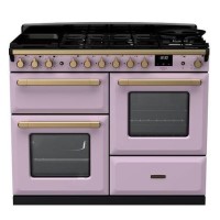 Rangemaster Estel Deluxe 110cm Dual Fuel Range Cooker - Heather + Brass Rangemaster Estel Deluxe 110cm Dual Fuel Range Cooker - Heather + Brass