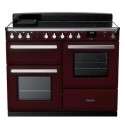 ESDLO110EIPBOR/CM1 Rangemaster Estel Deluxe 110cm Induction Range Cooker - Bordeaux + Chrome