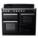 ESDLO110EIPGBL/CM1 Rangemaster Estel Deluxe 110cm Induction Range Cooker - Gloss Black + Chrome