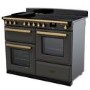 Rangemaster Estel Deluxe 110cm Induction Range Cooker - Slate + Brass