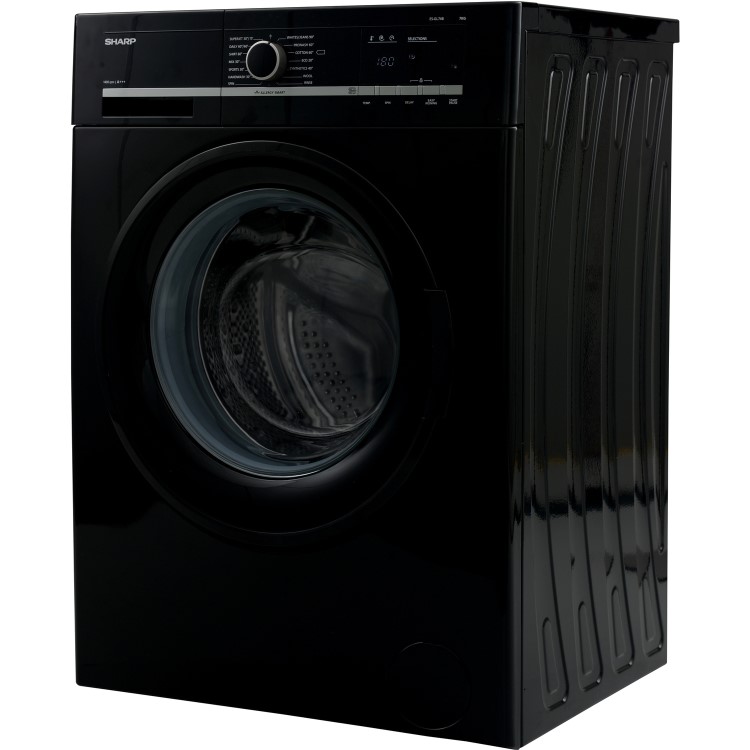Sharp ESGL74B 7kg 1400rpm Freestanding Washing Machine Black
