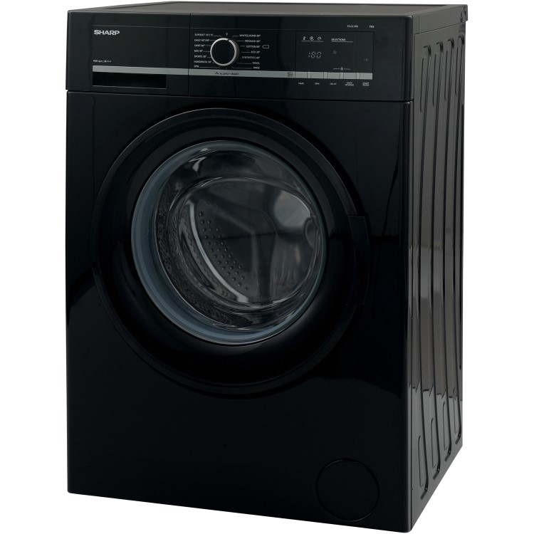 Sharp ESGL74B 7kg 1400rpm Freestanding Washing Machine Black